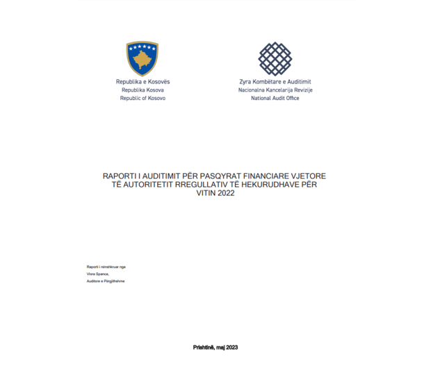 Publikohet Raporti i Auditimit të Autoritetit Rre...